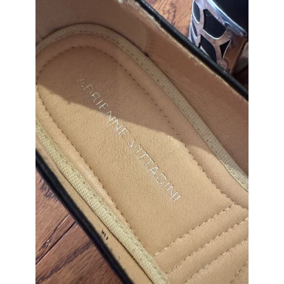 Adrienne Vittadini Flori Metallic Heel Pumps Womens 7 Black Metallic Block Heel - Picture 13 of 16